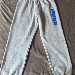 Lazy pants Gray Cotton-Polyester sweat pants